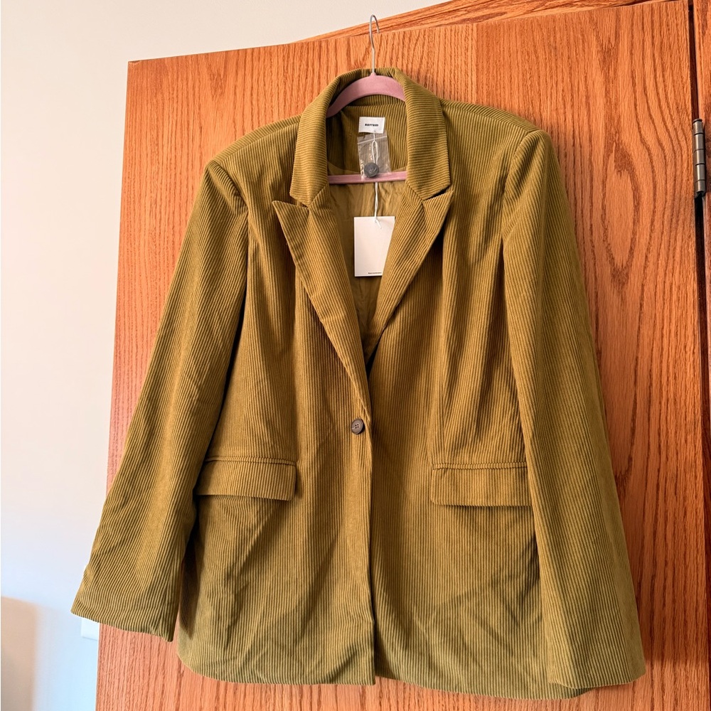 AUREUM Olive Corduroy Blazer